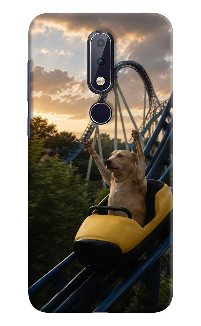 Rollercoaster Dog Nokia 6.1 plus Hard Case Back Cover by Casekaro