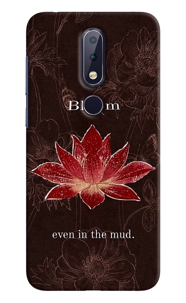 Bloom Nokia 6.1 plus Hard Case Back Cover by Casekaro
