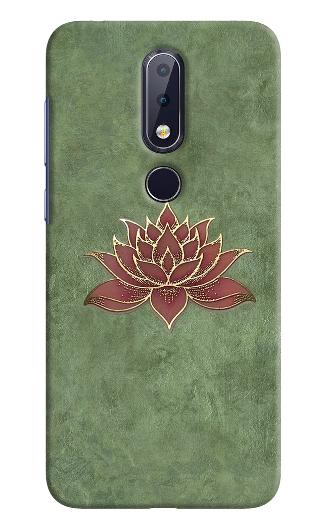 Lotus Grace Nokia 6.1 plus Hard Case Back Cover by Casekaro