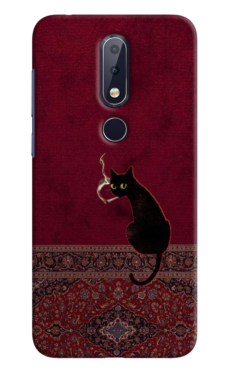 Midnight Cat Nokia 6.1 plus Back Cover, Hard case