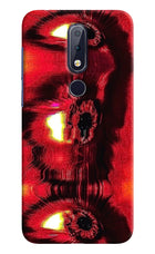 Fire Eye Nokia 6.1 plus Hard Case Back Cover by Casekaro