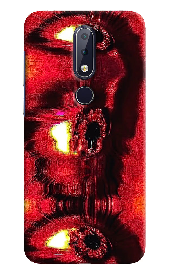 Fire Eye Nokia 6.1 plus Hard Case Back Cover by Casekaro