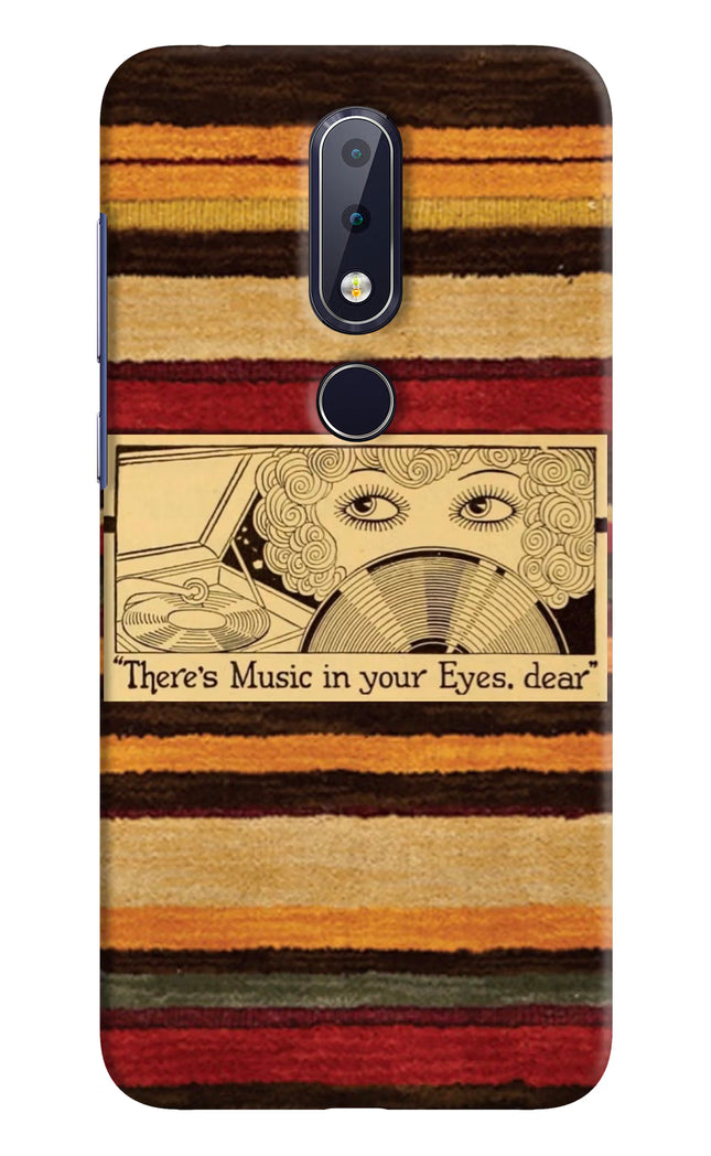 Vinyl Stripes Nokia 6.1 plus Hard Case Back Cover by Casekaro