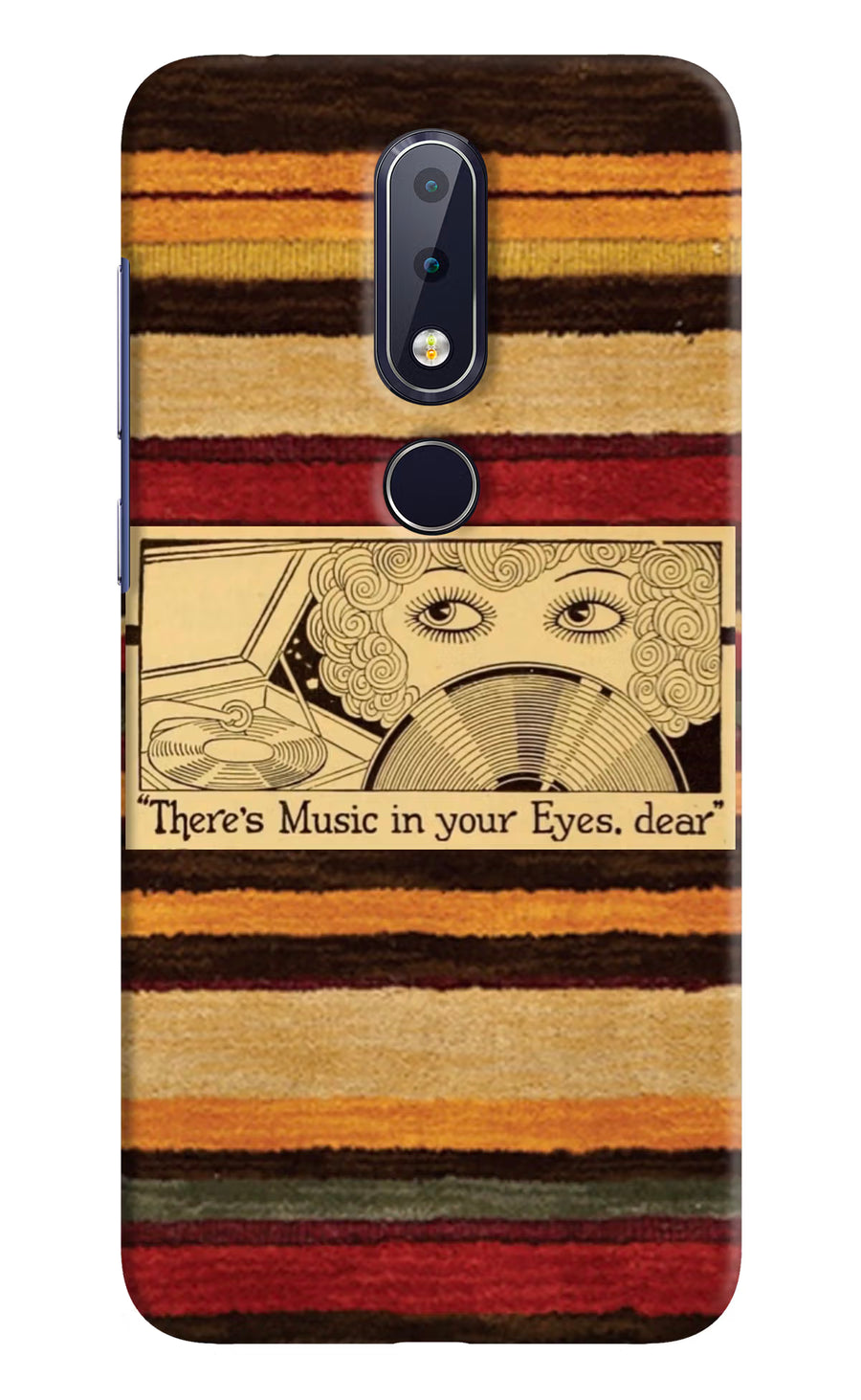 Vinyl Stripes Nokia 6.1 plus Back Cover, Hard case