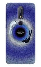 Dark Koi Nokia 6.1 plus Hard Case Back Cover by Casekaro
