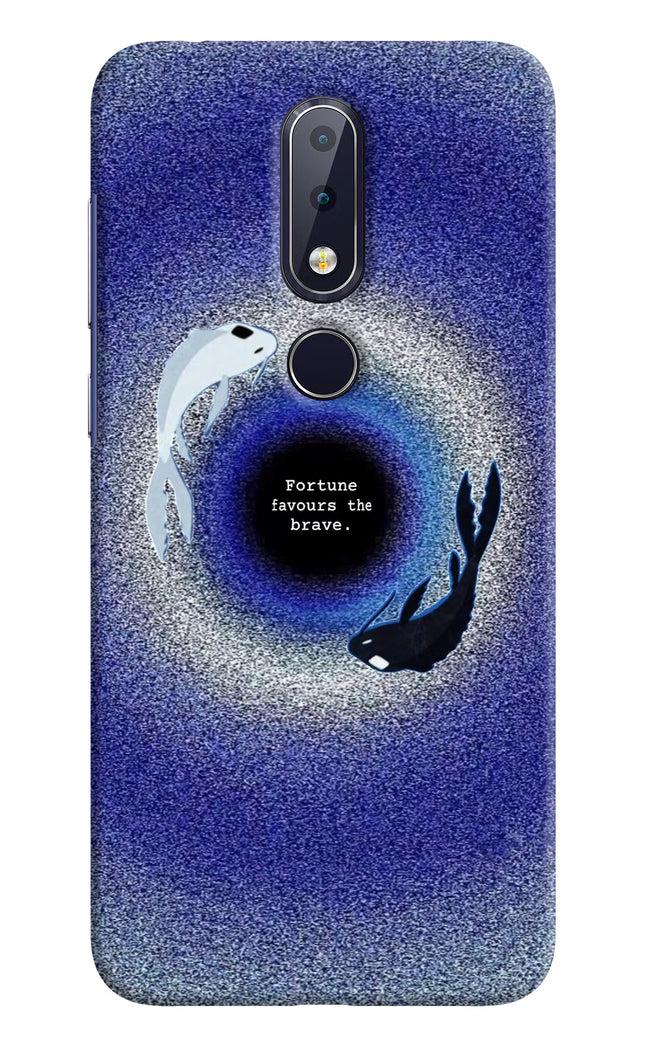 Dark Koi Nokia 6.1 plus Hard Case Back Cover by Casekaro