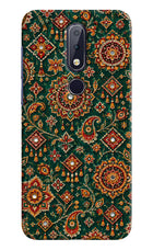 Green Pataka Nokia 6.1 plus Back Cover