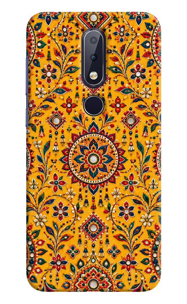 Sunlit Aura Nokia 6.1 plus Hard Case Back Cover by Casekaro
