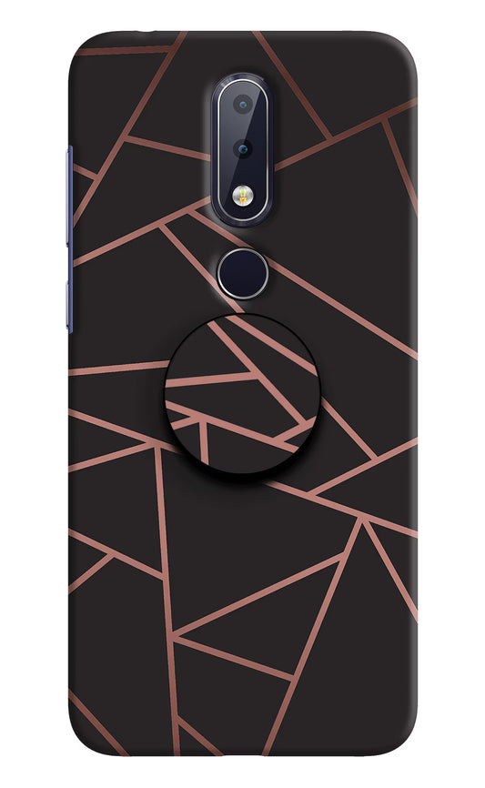 Geometric Pattern Nokia 6.1 plus Pop Case by Casekaro