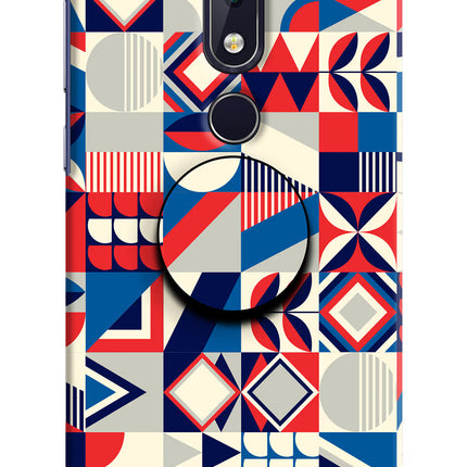 Colorful Pattern Nokia 6.1 plus Pop Case by Casekaro