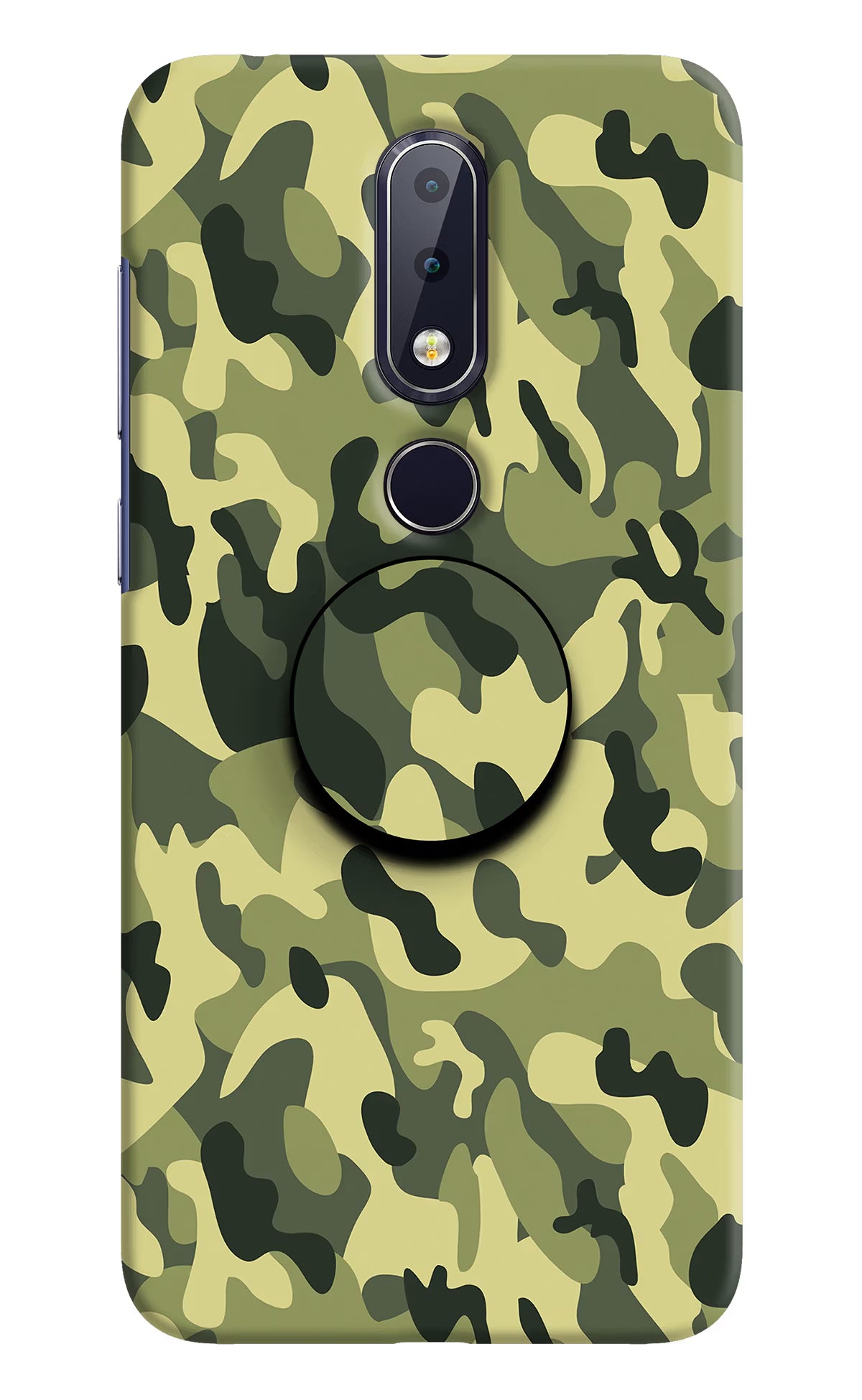 Camouflage Nokia 6.1 plus Pop Case by Casekaro
