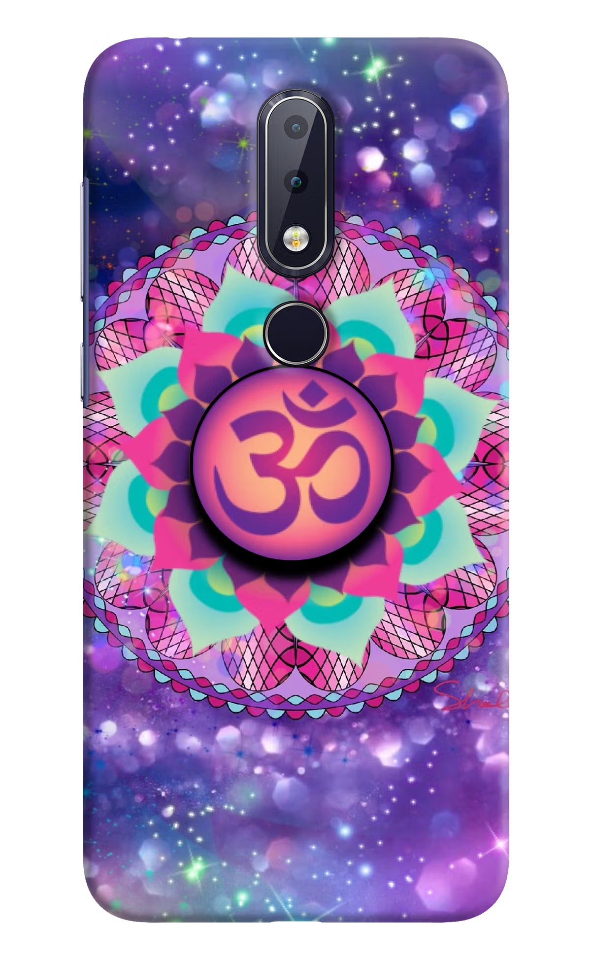 Om Purple Nokia 6.1 plus Pop Case by Casekaro
