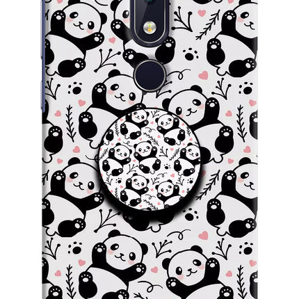 Cute Panda Nokia 6.1 plus Pop Case by Casekaro