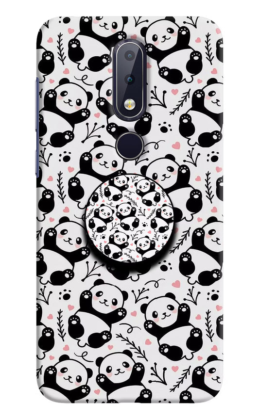 Cute Panda Nokia 6.1 plus Pop Case by Casekaro