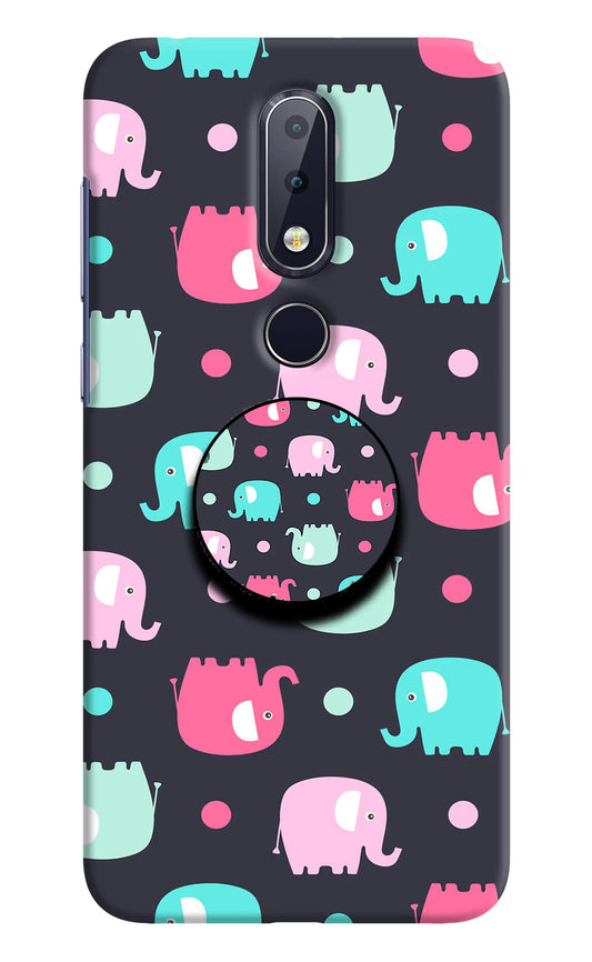 Baby Elephants Nokia 6.1 plus Pop Case by Casekaro