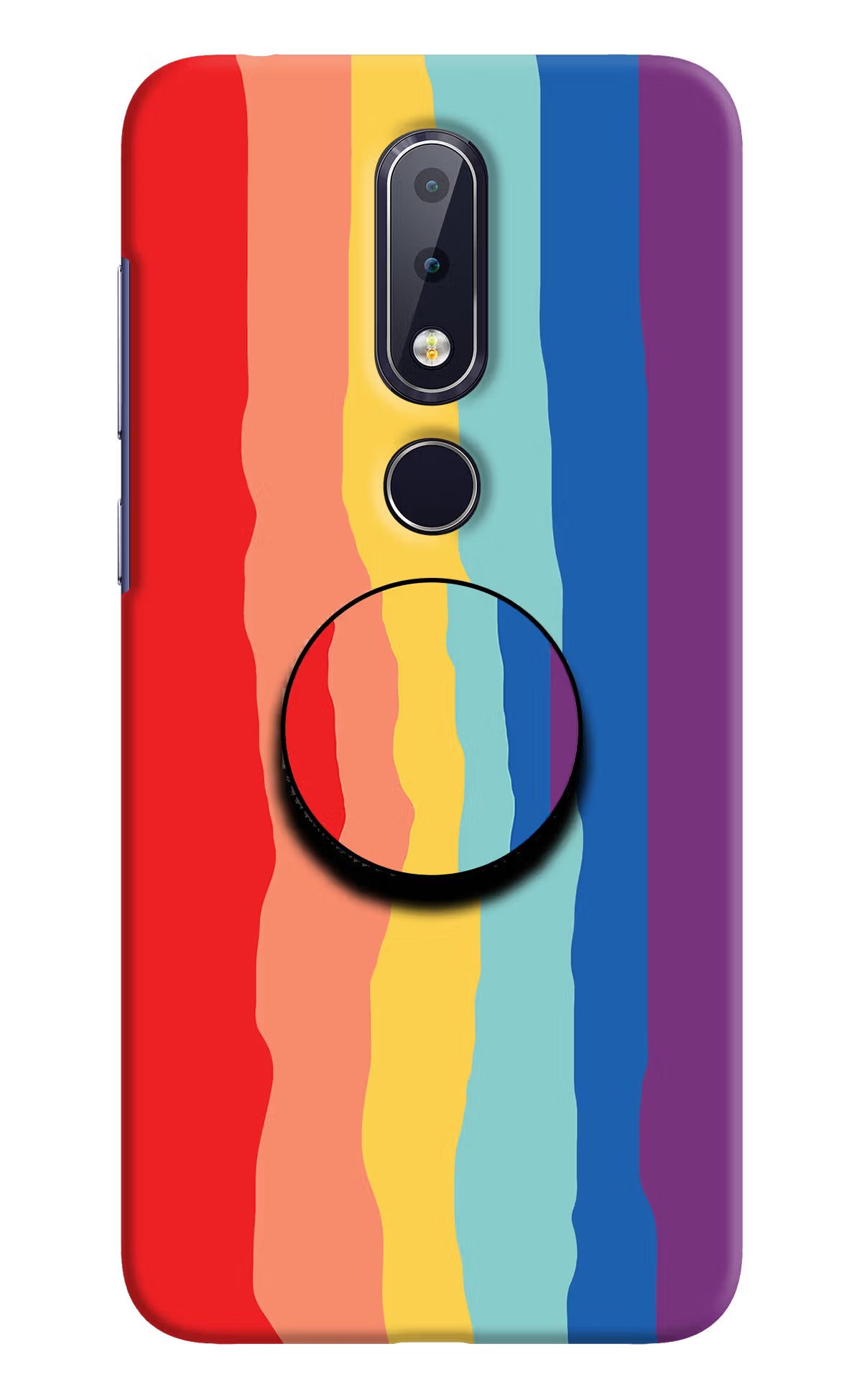 Rainbow Nokia 6.1 plus Pop Case by Casekaro