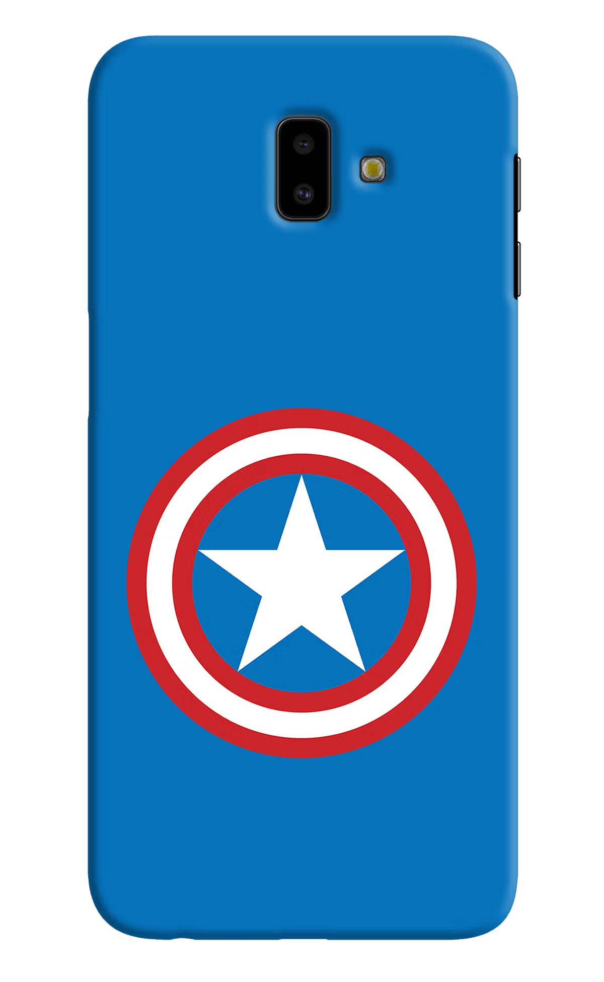 Captain America Logo Samsung J6 plus Hard Case Back Cover by Casekaro