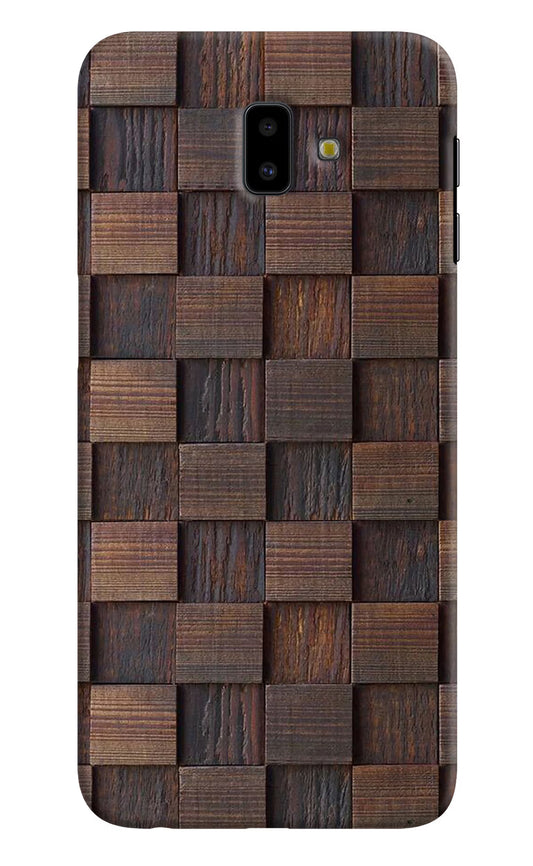 Wooden Cube Design Samsung J6 plus Hard Case Back Cover by Casekaro