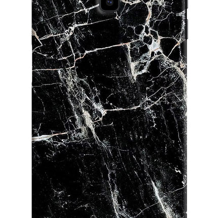 Black Marble Texture Samsung J6 plus Hard Case Back Cover by Casekaro