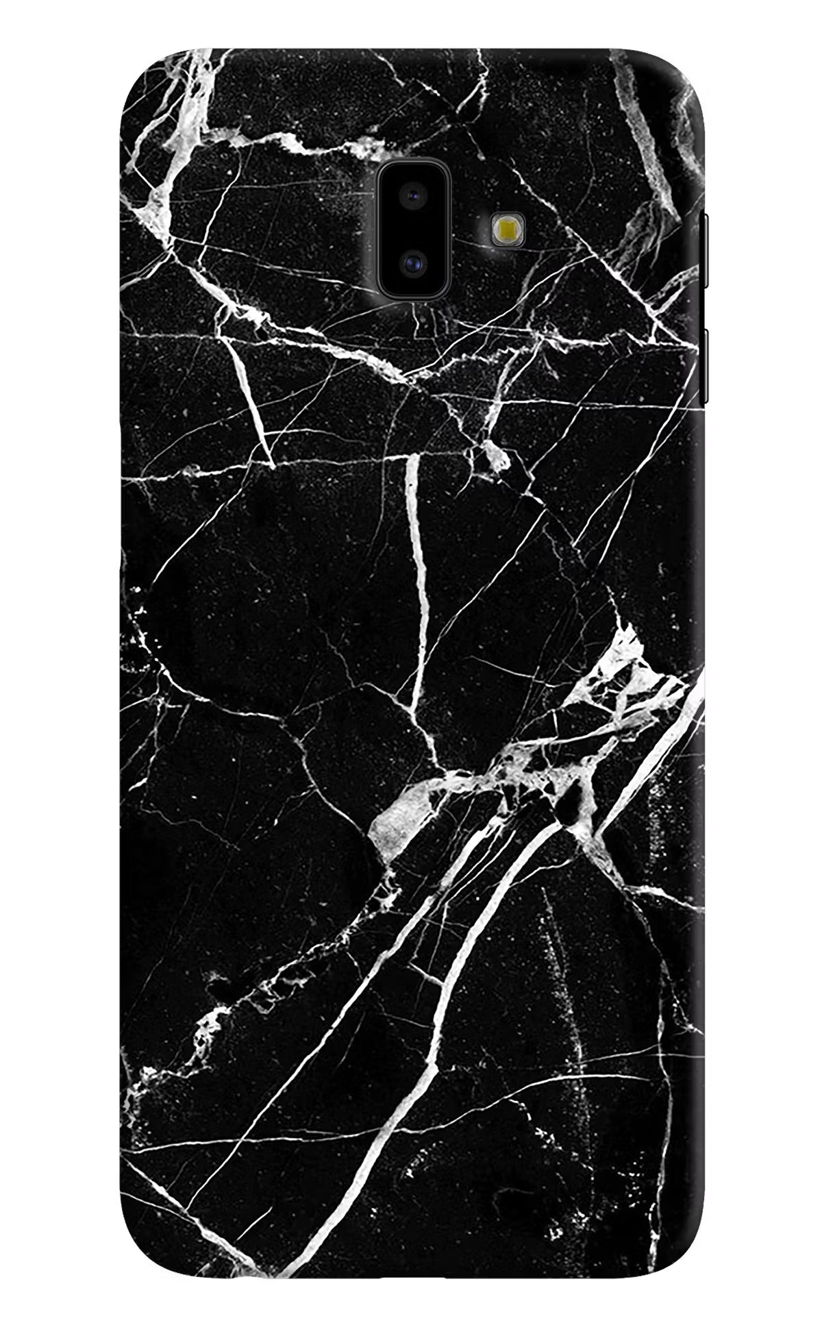 Black Marble Pattern Samsung J6 plus Hard Case Back Cover by Casekaro