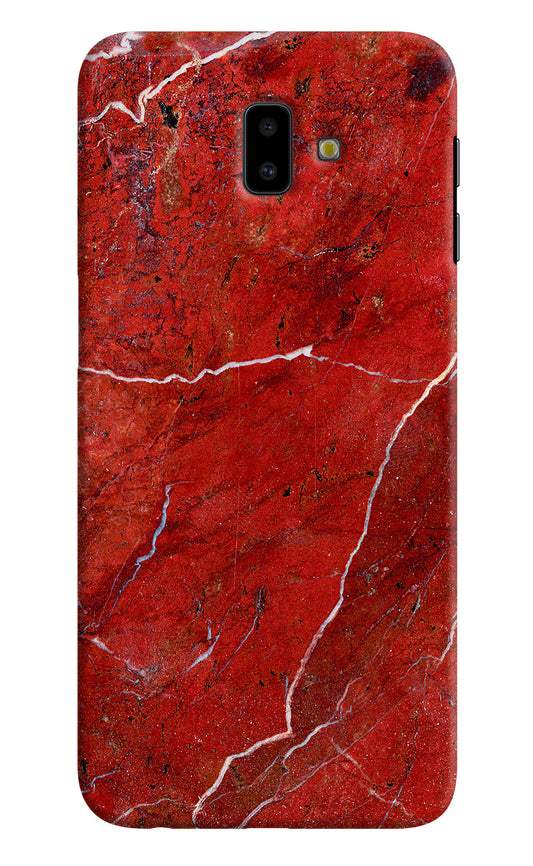 Red Marble Design Samsung J6 plus Hard Case Back Cover by Casekaro