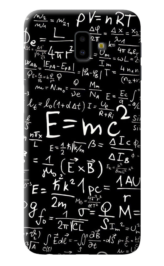 Physics Albert Einstein Formula Samsung J6 plus Back Cover
