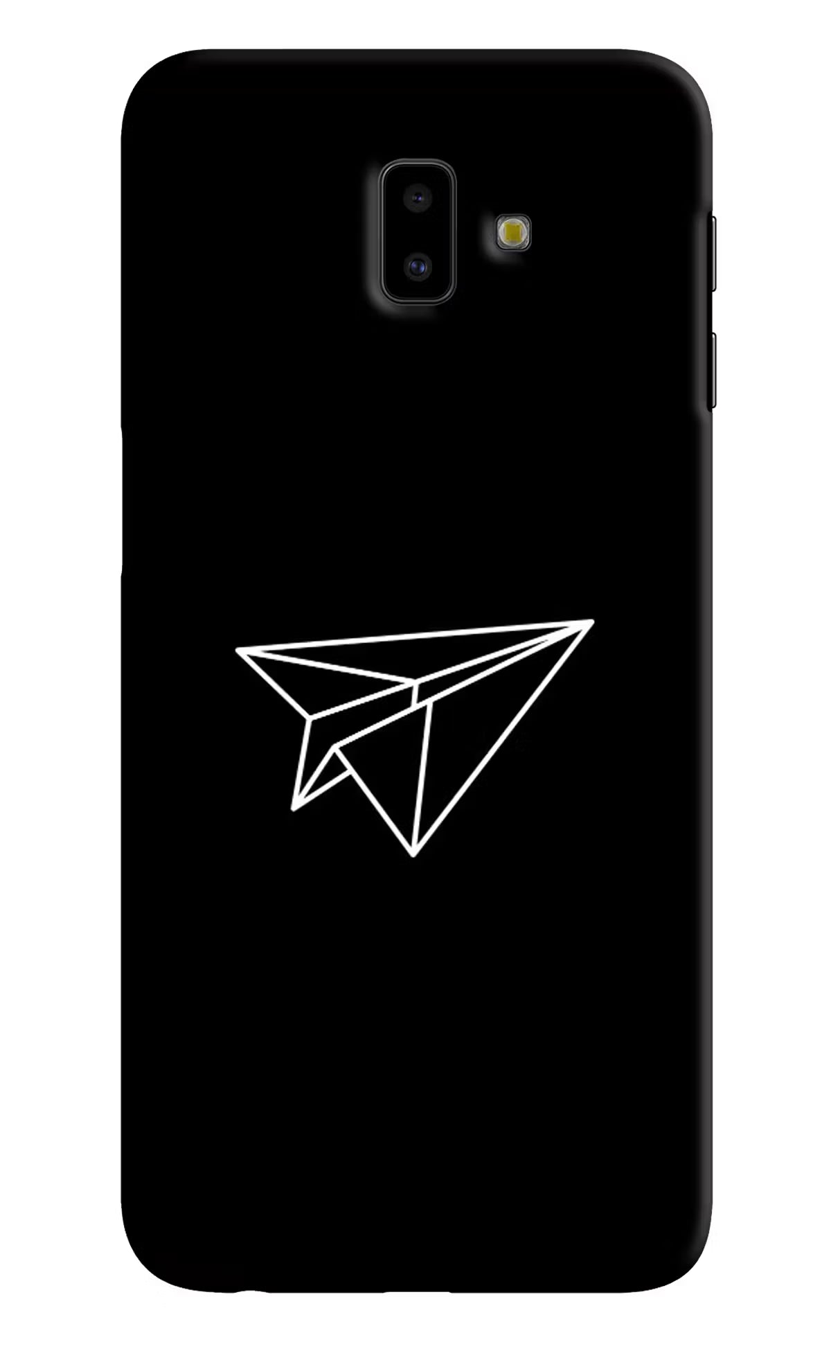 Paper Plane White Samsung J6 plus Hard Case Back Cover by Casekaro