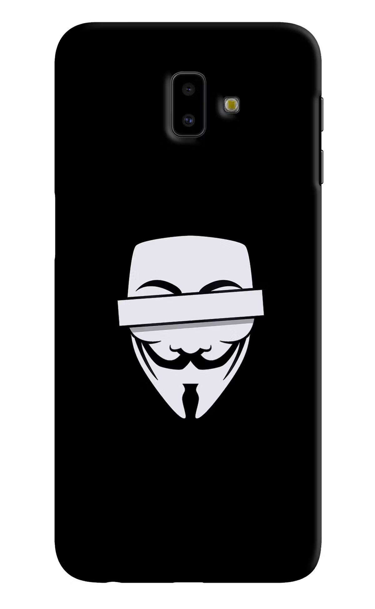 Anonymous Face Samsung J6 plus Hard Case Back Cover by Casekaro