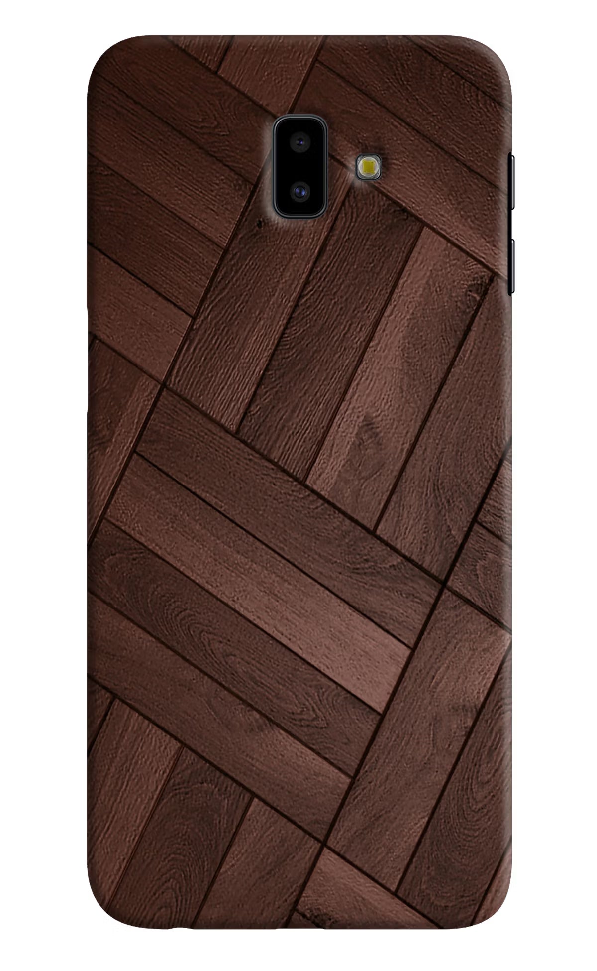 Wooden Texture Design Samsung J6 plus Hard Case Back Cover by Casekaro