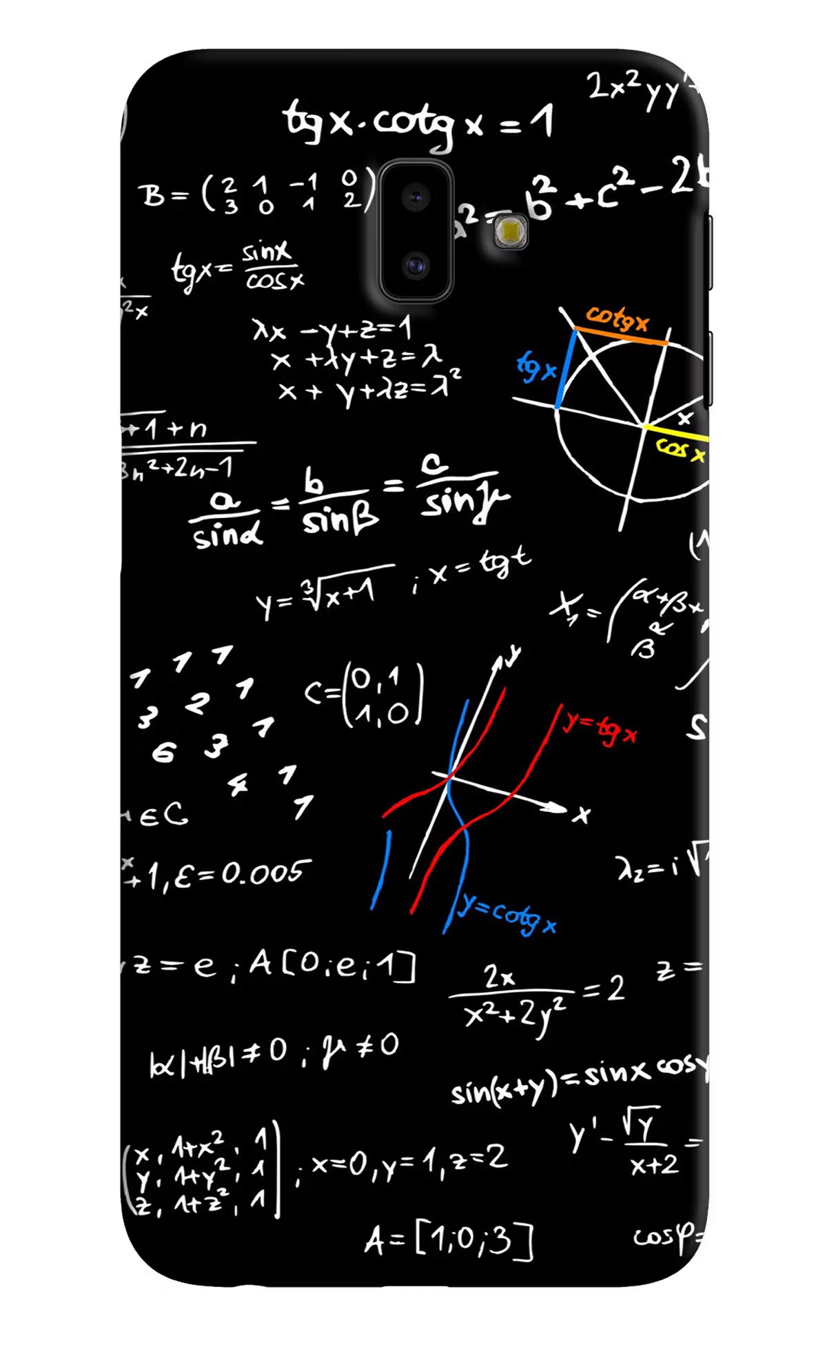 Mathematics Formula Samsung J6 plus Hard Case Back Cover by Casekaro