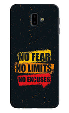 No Fear No Limits No Excuse Samsung J6 plus Hard Case Back Cover by Casekaro