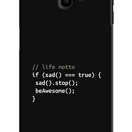 Life Motto Code Samsung J6 plus Hard Case Back Cover by Casekaro