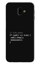 Life Motto Code Samsung J6 plus Hard Case Back Cover by Casekaro