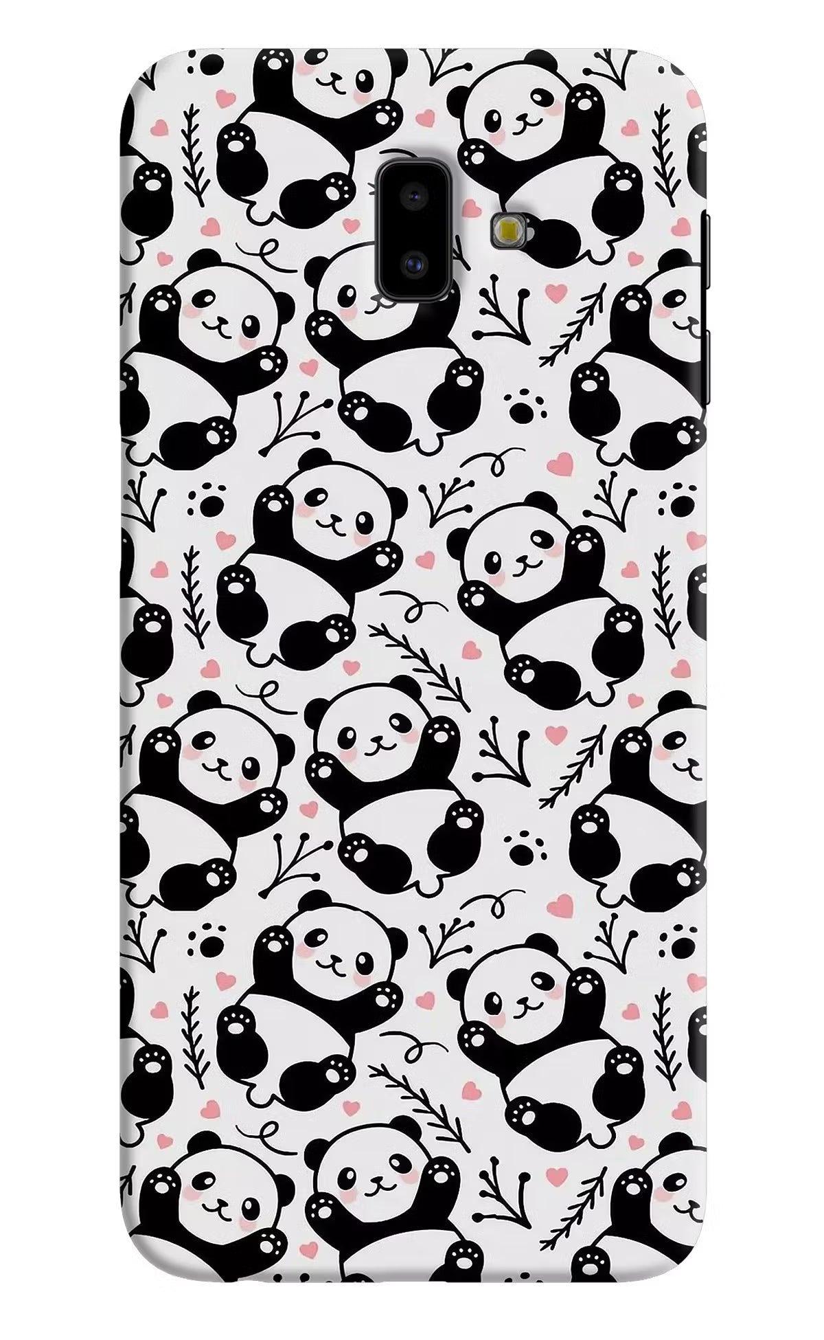 Cute Panda Samsung J6 plus Hard Case Back Cover by Casekaro