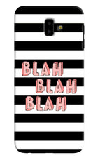 Blah Blah Blah Samsung J6 plus Hard Case Back Cover by Casekaro