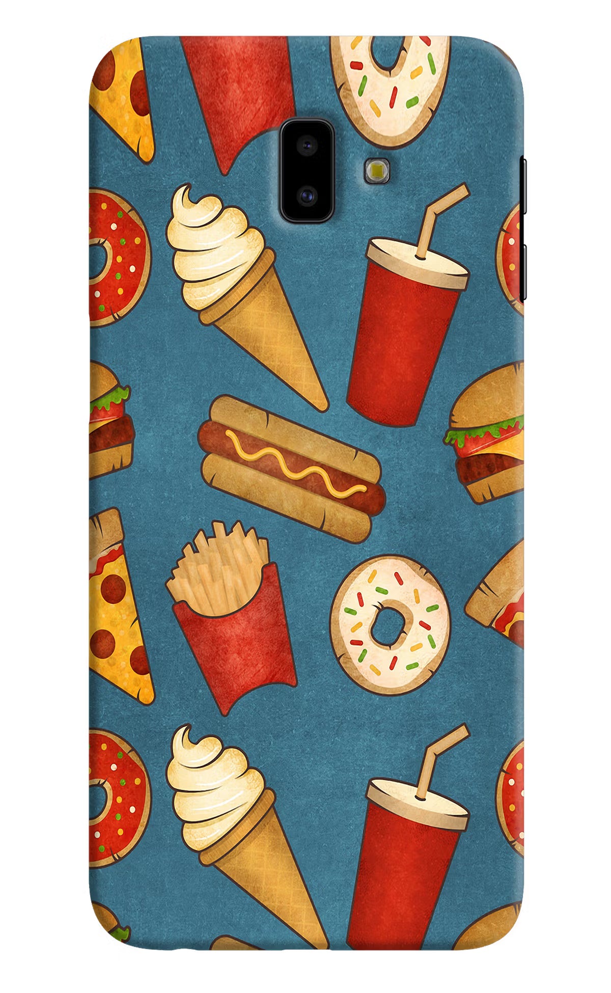 Foodie Samsung J6 plus Hard Case Back Cover by Casekaro