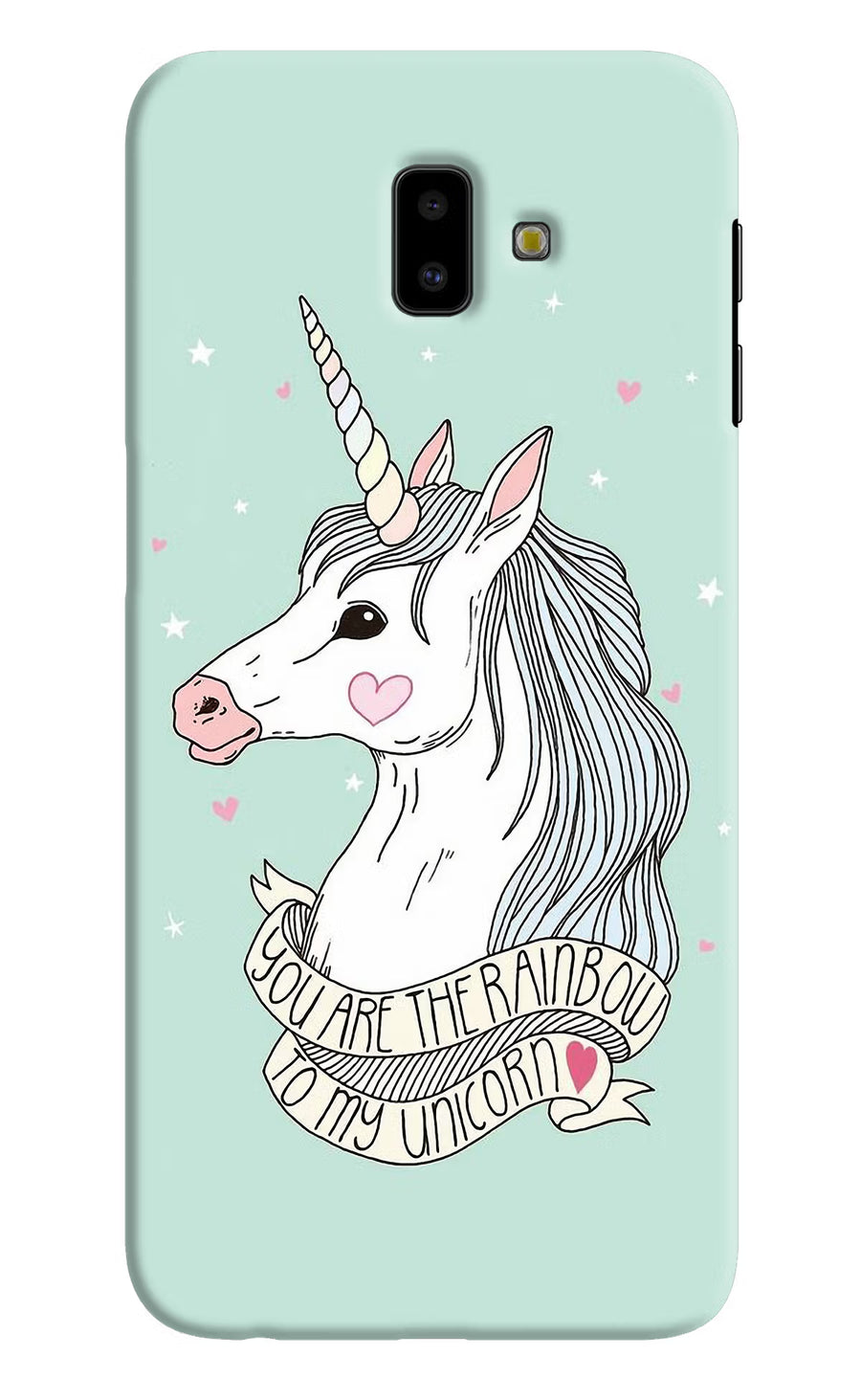 Unicorn Wallpaper Samsung J6 plus Back Cover, Hard case