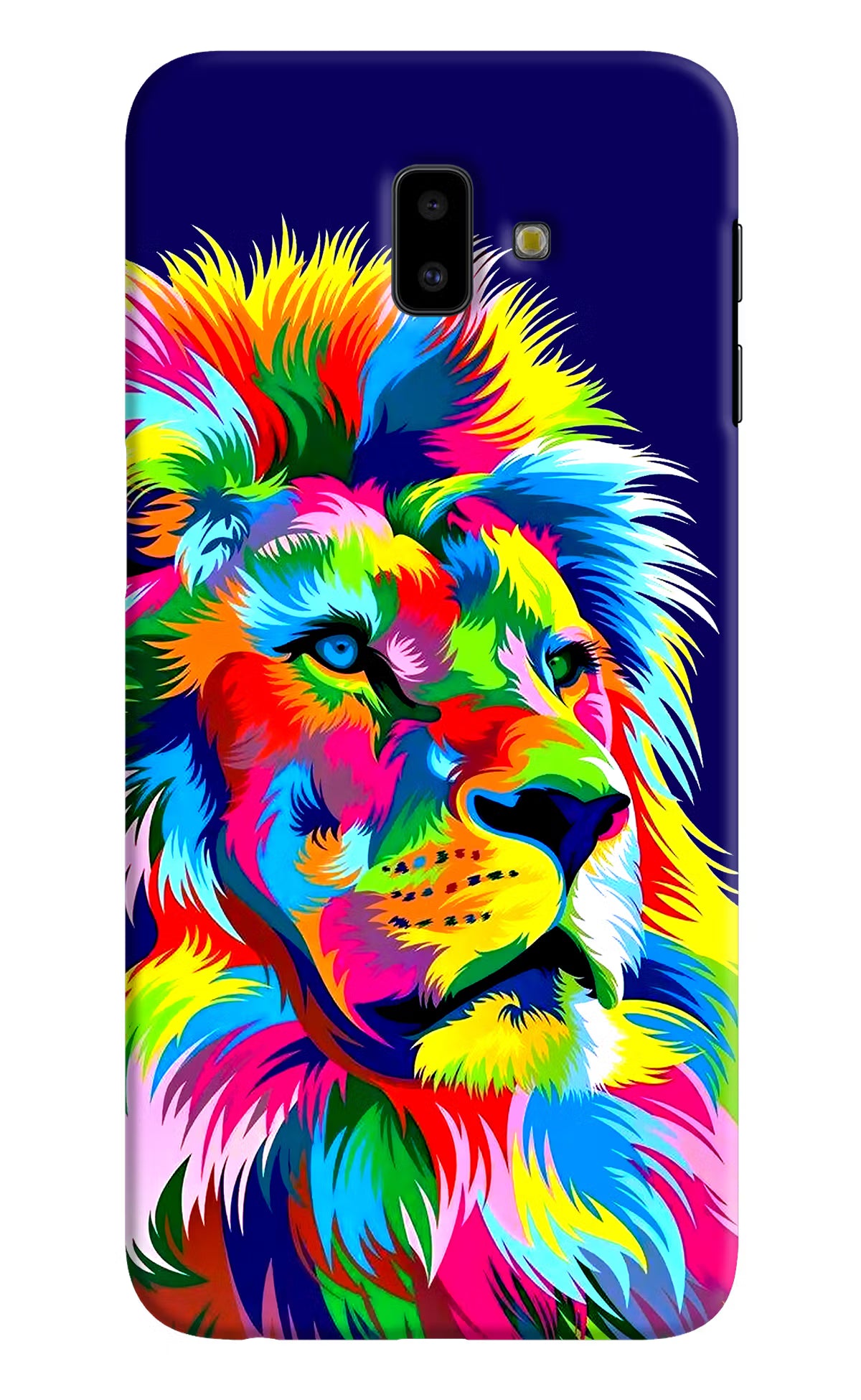 Vector Art Lion Samsung J6 plus Hard Case Back Cover by Casekaro
