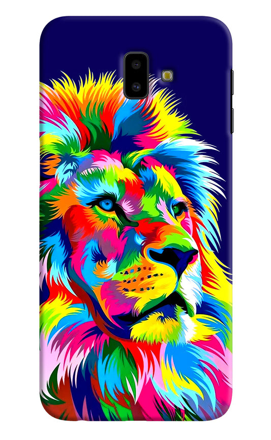 Vector Art Lion Samsung J6 plus Hard Case Back Cover by Casekaro