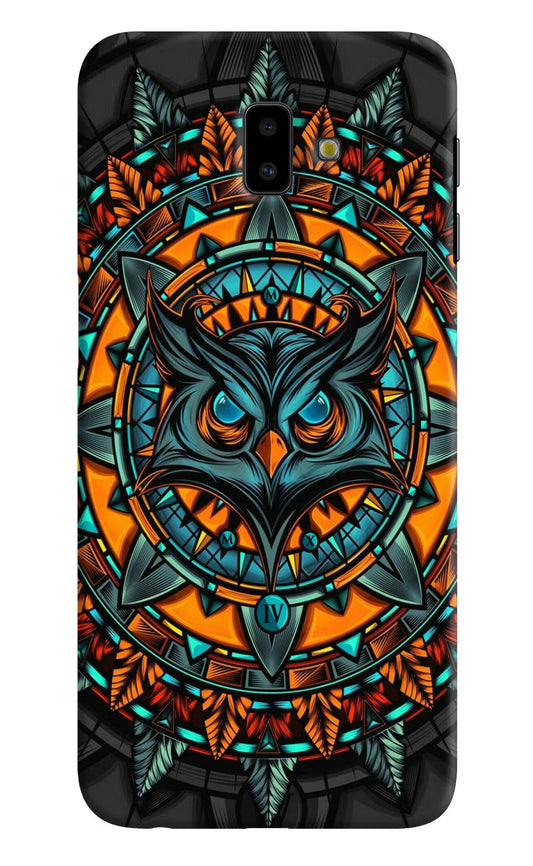 Angry Owl Art Samsung J6 plus Hard Case Back Cover by Casekaro