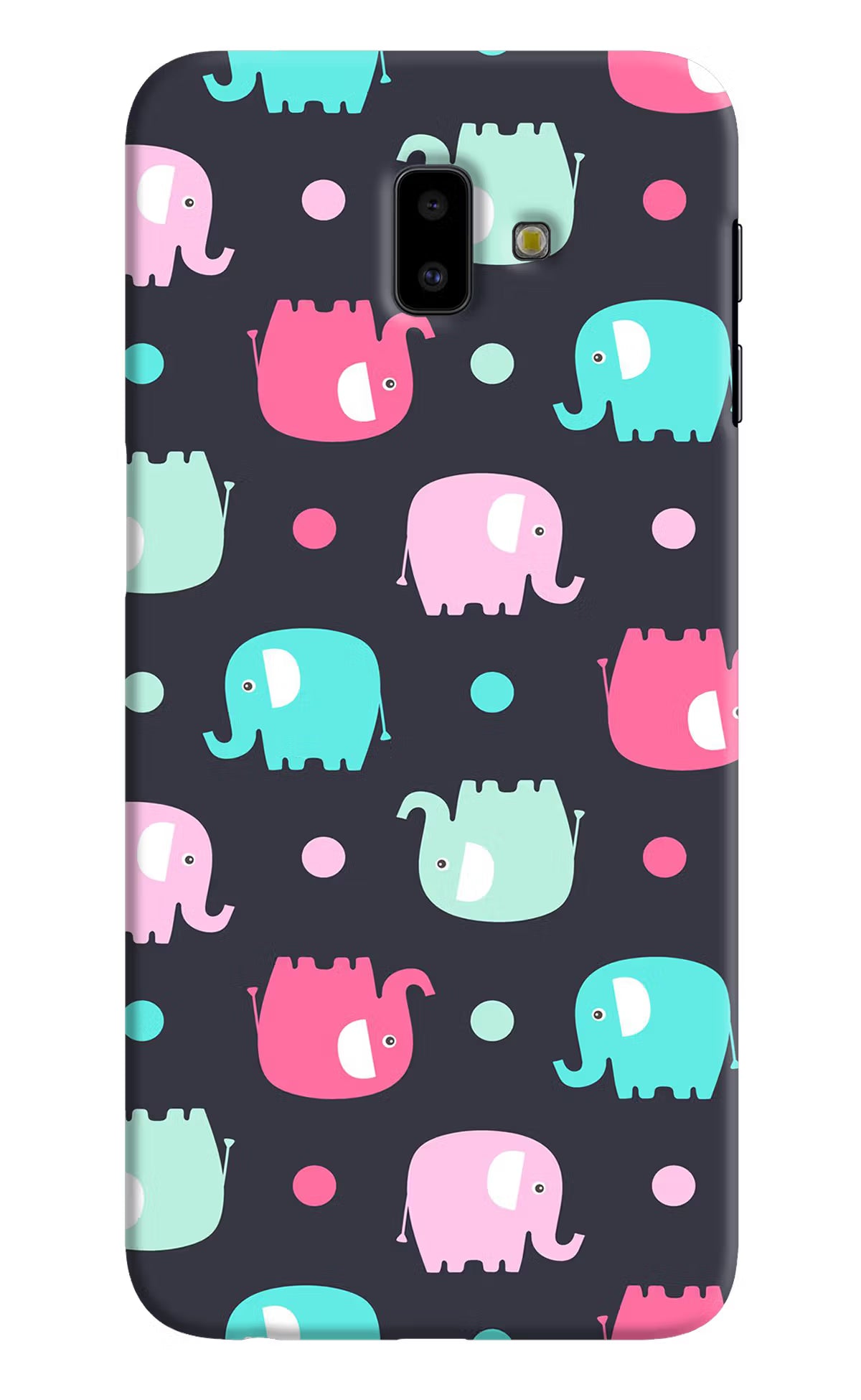 Elephants Samsung J6 plus Hard Case Back Cover by Casekaro