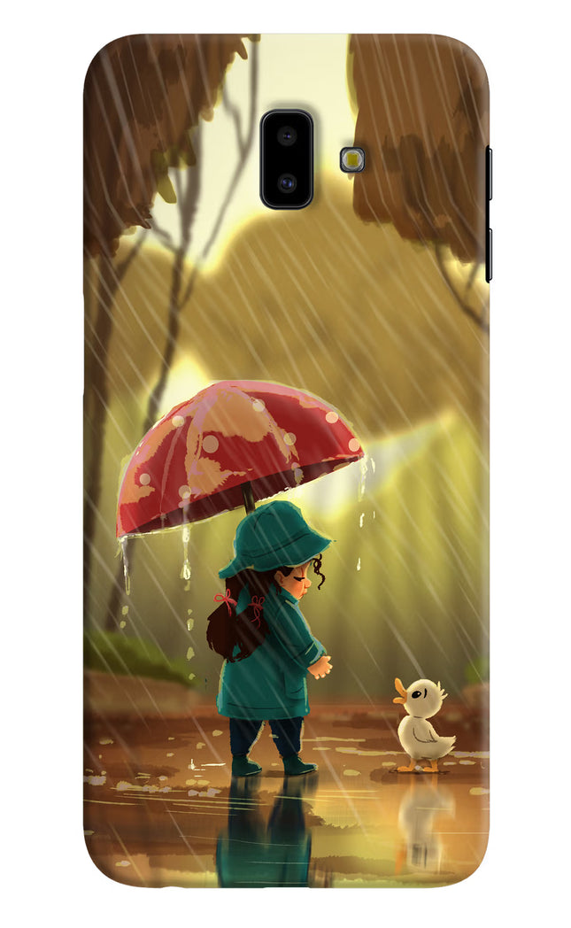 Rainy Day Samsung J6 plus Hard Case Back Cover by Casekaro