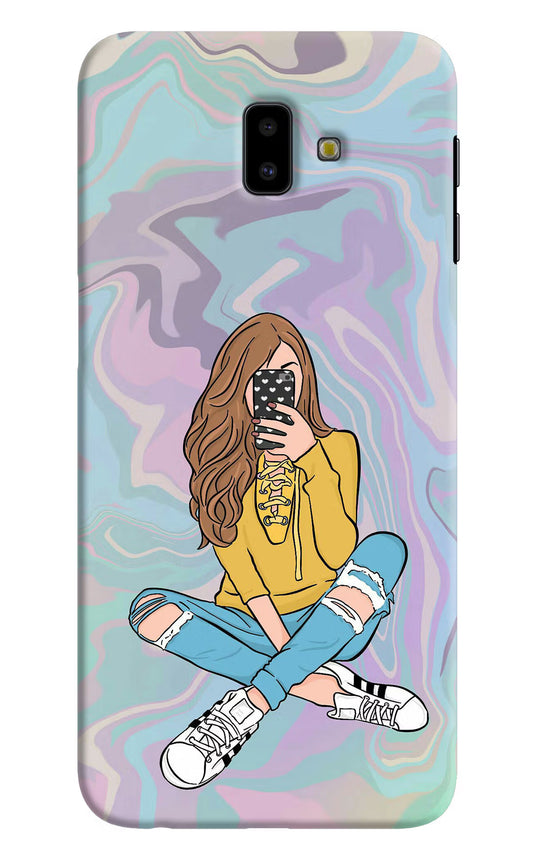 Selfie Girl Samsung J6 plus Hard Case Back Cover by Casekaro