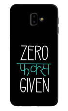 Zero Fucks Given Samsung J6 plus Hard Case Back Cover by Casekaro