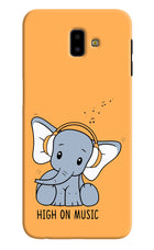 High On Music Samsung J6 plus Hard Case Back Cover by Casekaro