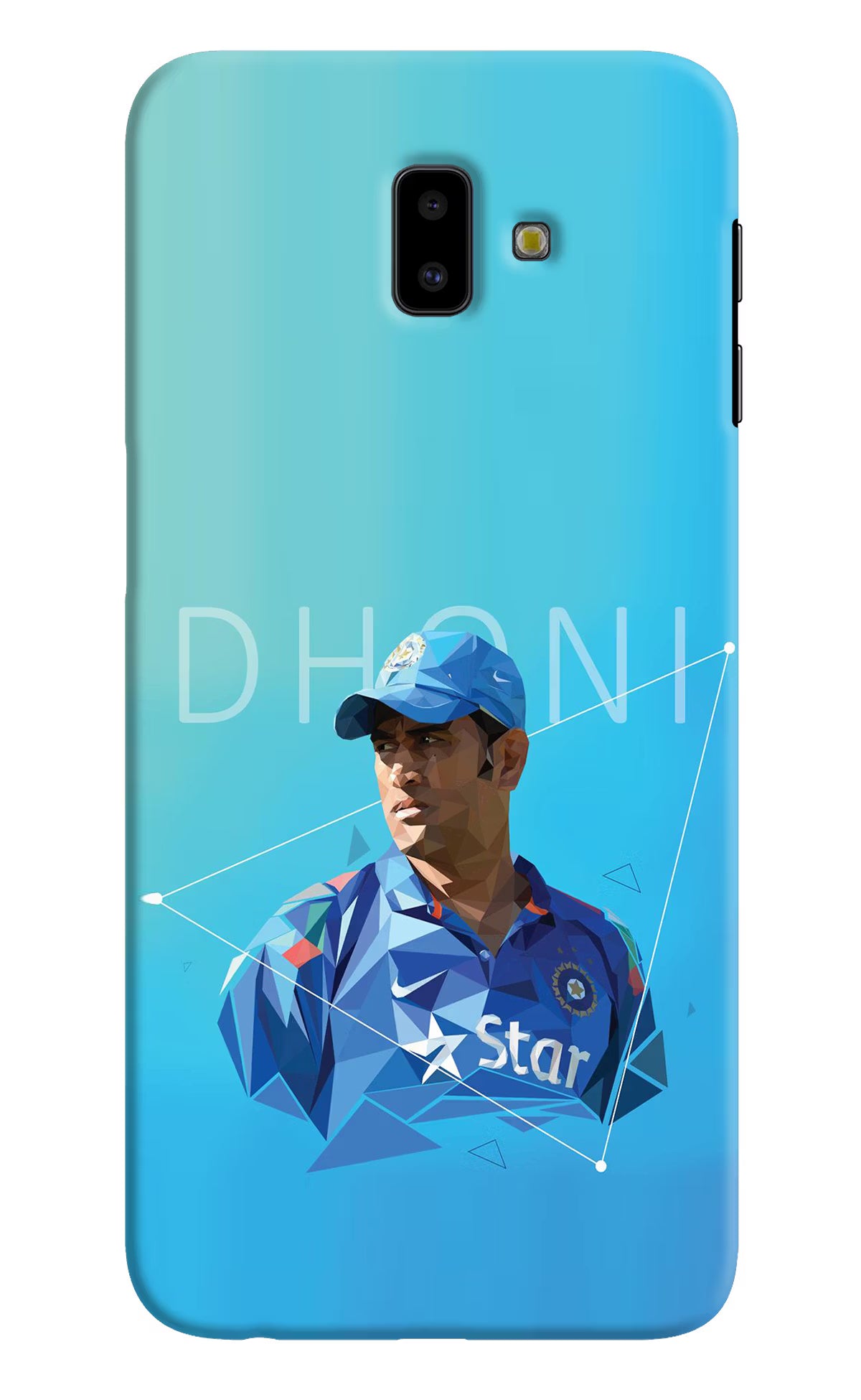 Dhoni Artwork Samsung J6 plus Hard Case Back Cover by Casekaro