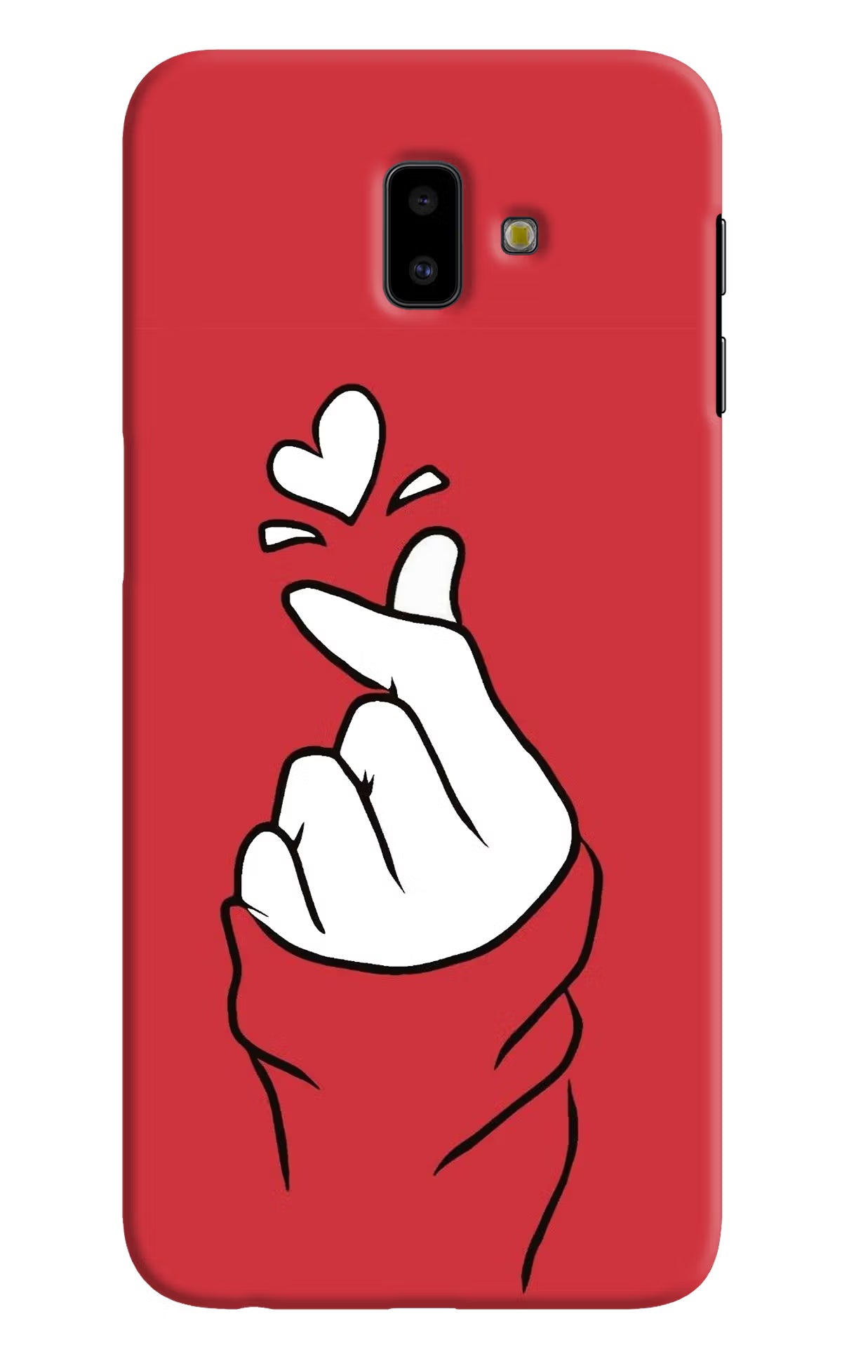 Korean Love Sign Samsung J6 plus Hard Case Back Cover by Casekaro