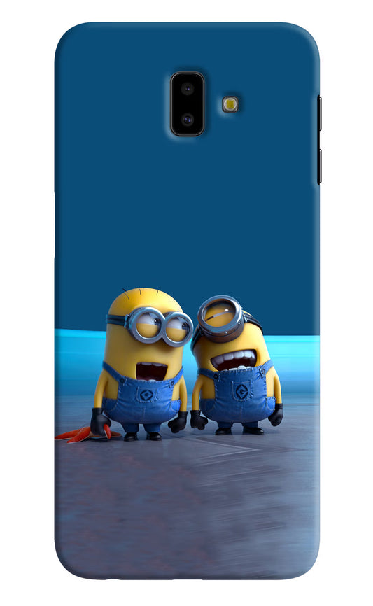 Minion Laughing Samsung J6 plus Hard Case Back Cover by Casekaro