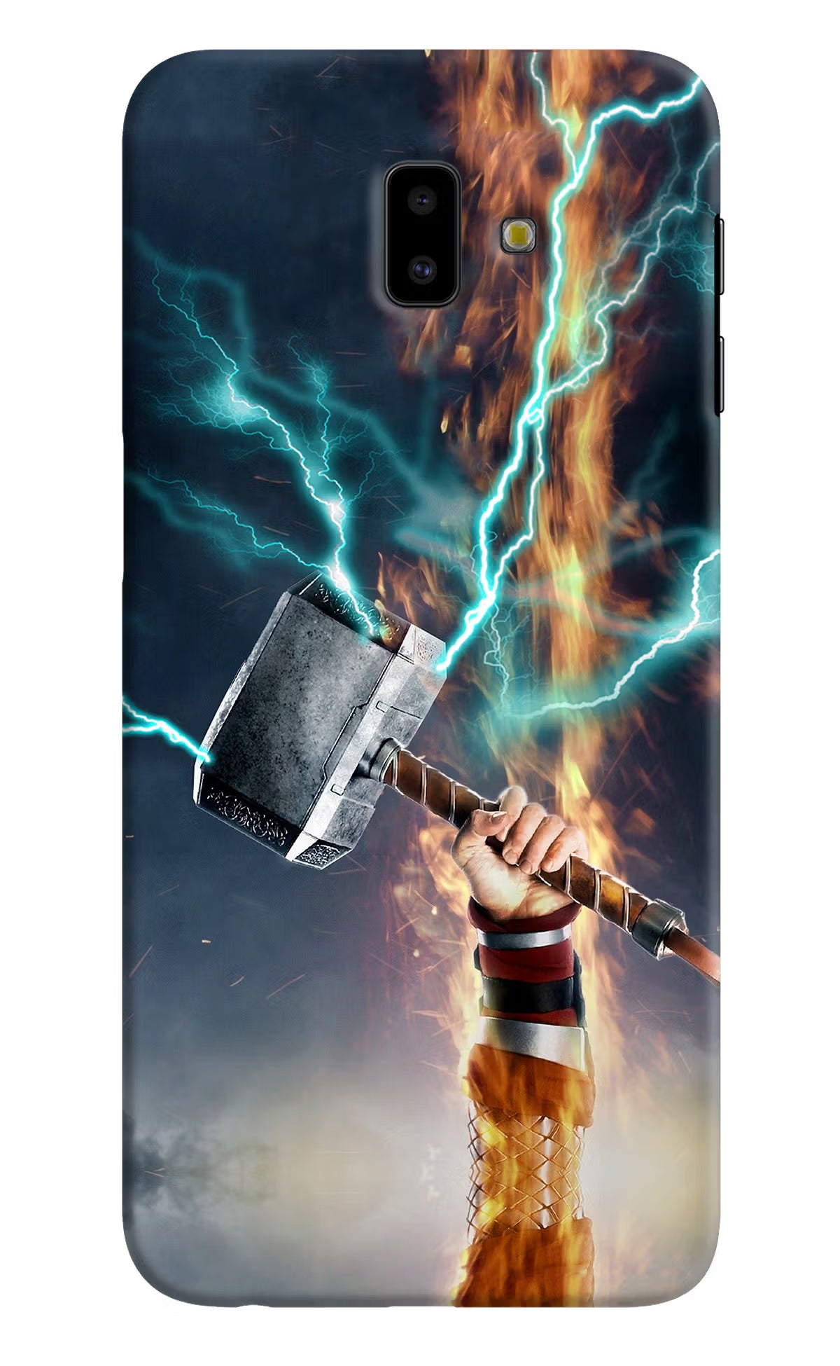 Thor Hammer Mjolnir Samsung J6 plus Hard Case Back Cover by Casekaro