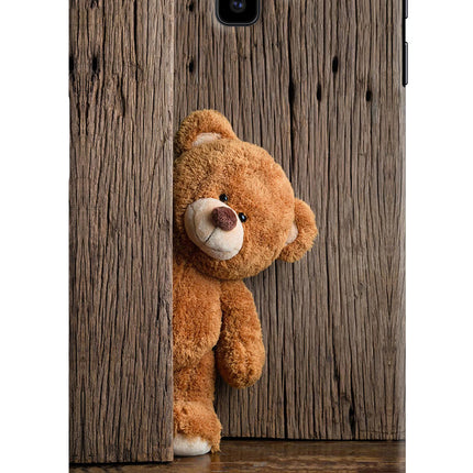Teddy Wooden Samsung J6 plus Hard Case Back Cover by Casekaro